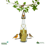 Comedouro Tratador Pássaros Livres – Garrafa Cham. Branca