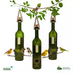 Kit 3 Comedouro Tratador Para Pássaros Livres – Vinho Verde