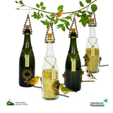 Kit 4 champanhe branca e verde