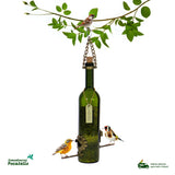 Comedouro Tratador Pássaros Livres – Garrafa Vinho Verde