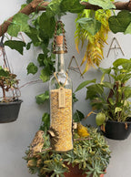 Kit 5 Comedouros Pássaros Livres – Garrafa Vinho Branco