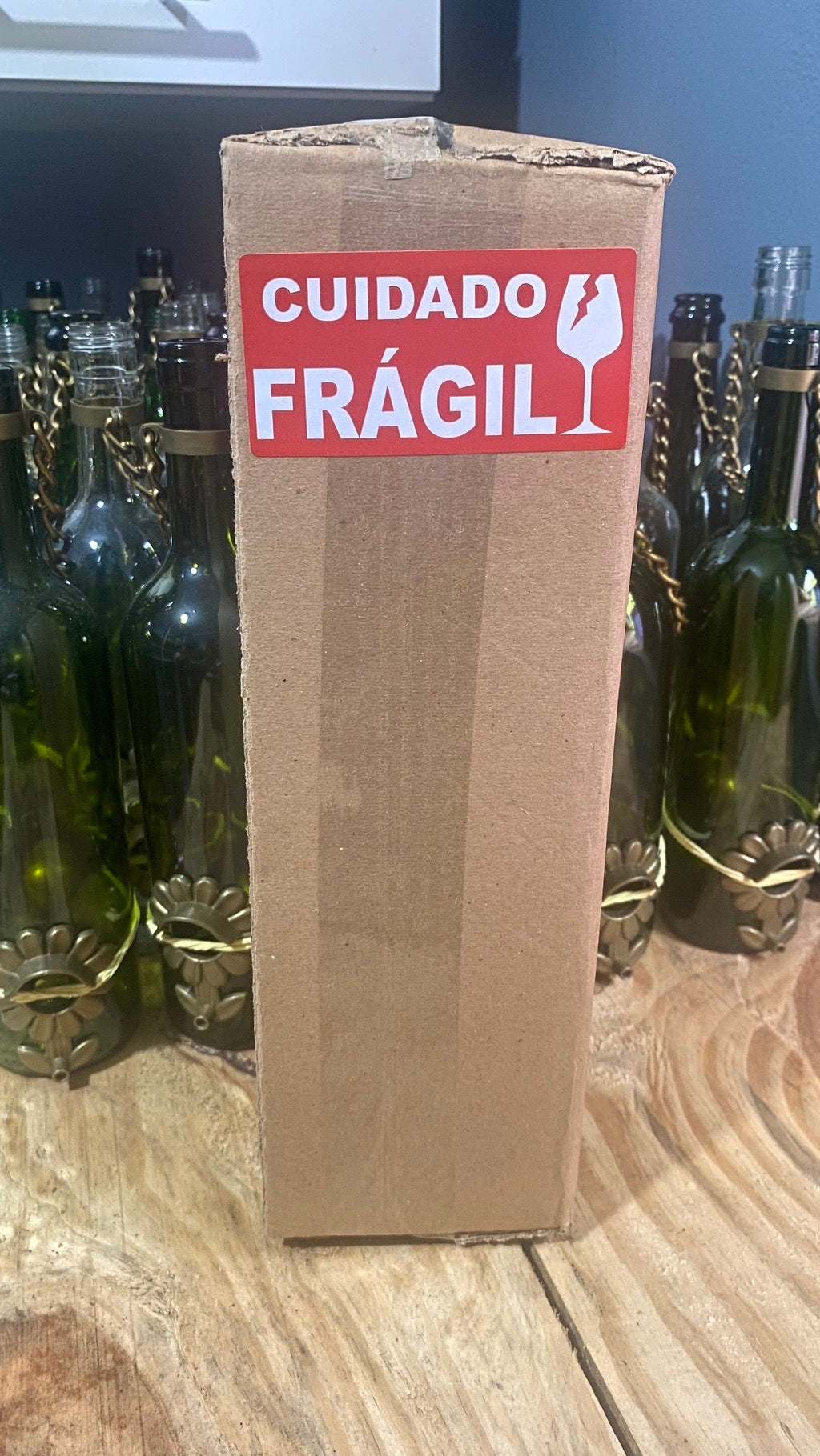 Kit 5 Comedouros Pássaros Livres – Garrafa Vinho Verde