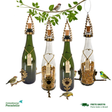 Kit 4 champanhe branca e verde