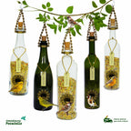 Kit 5 Comedouros Pássaros Livres – Garrafa Champagne, Vinho e Smirnoff
